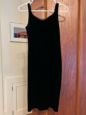 Zara 2017 Classic Black Velvet Slip Dress